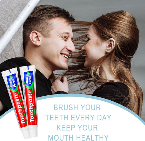 50 Tubes Bulk Travel Size Toothpaste,Extra Small 0.35oz Small Toothpaste Travel Size Bulk 0.8x3.5 inches Peppermint Mini Disposable Toothpaste for...