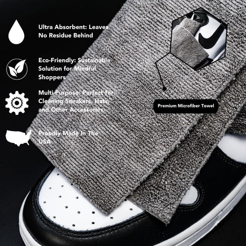 Blackline ELMT Shoe Brushes Kit with Shoe Polishing Cloth — Versatile for Sneakers, Mesh, Boot, Sheepskin, Leather, Suede...