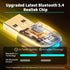 Latest Bluetooth 5.4 USB Adapter for PC Laptop, 20M Range Wireless Transmitter Dongle for Computer Desktop Windows 11 10 8.1 7, Plug n Play, Pair ...