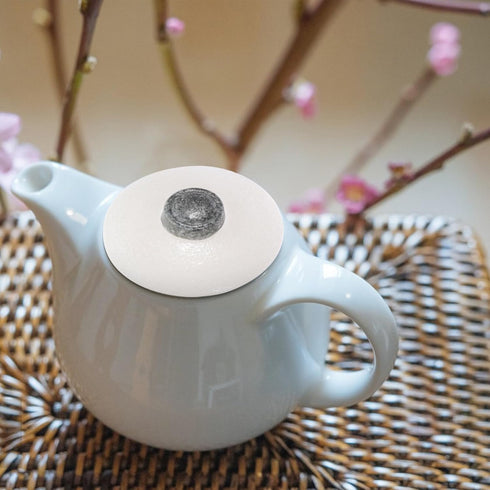 MAGICLULU Ceramic Teapot Lid Replacement,Tea Kettle Lid Beverage Dispenser Lid Tea Cup Covers Whistle Kettle Lid Replacement Tea Maker Top Lids fo...