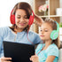 A10 Kids Headphones with Microphone, Lightweight Folding Stereo Bass Headphones with 1.5M No-Tangle Cord, Portable Wired Headphones for Smartphone...