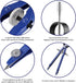 Professional Geometry Compass, Metal Compass, Compass Drawing Tool, Drawing Compass, Drafting Compass with Extra Refills for School Office Draftin...