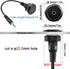 QIANRENON TRS 3.5mm Stereo Threaded Fixing Round Connector 1/8 TRS Male to Female Short Cable Panel Mount Headphone Adapter for Microphones Headph...