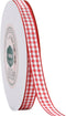 VATIN Red and White Gingham Ribbon, 3/8 x 25Yd Craft Plaid Ribbon Use for Gift Wrapping,Party Decoration,Hair Accessories Craft and Christmas Gift...