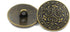 Bezelry 12 Pieces Celtic Flowers Metal Shank Buttons. 23mm (7/8 inch) (Antique Brass)...
