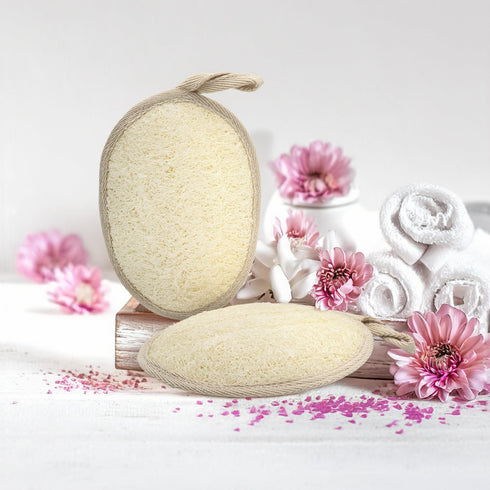 FAAY Soft Loofah Pad for Body Exfoliation - 2 counts (1 pack) Shower Luffa Sponge, Gentle and Effective Spa Treatment at Home | Prevents Ingrown H...