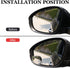 LivTee Blind Spot Car Mirror?Asymmetric Fan Shaped HD Glass Frameless Convex Rear View Mirror with wide angle Adjustable Stick for Cars SUV and Tr...