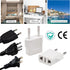 4Pcs European Travel Plug Adapter,Us to Europe Plug Adapter,Easy to Use Fireproof Safe Europe Travel Adapter,Us to EU Plug Adapter for Italy,Franc...