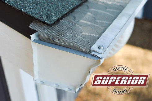 | NEW Raised Stainless-Steel Screen Technology Gutter Cover, DIY Constructed. Fits any Traditional 5-inch Gutter: 8-inch Sample Pack...