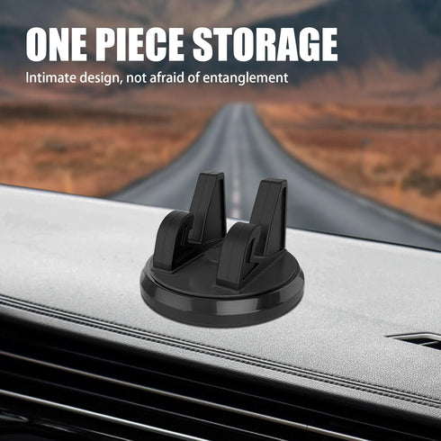 Pack-1 Car Dashboard Cell Phone Holder, 360 Degree Rotating Navigation Bracket, Phone Fixing Device, Automobile Interior Products, Universal for M...