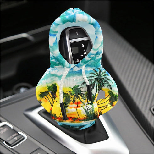 Car Gear Shift Hoodie, Mini Funny Fashionable Automotive Gear Shifter Cover, Winter Warm Car Shift Knob Sweater Protector, Universal Interior Car ...