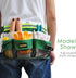 FASITE YL003F 7-POCKET Gardening Tools Belt Bags Garden Waist Bag Hanging Pouch, Green...