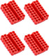 QWORK Screw Bit Holder Storage Box, 4 Pack 33 Hole Hex Bit Holder Rack...