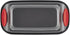 Rachael Ray 47962 Yum-o! Bakeware Oven Lovin' Nonstick Loaf Pan, 9-Inch by 5-Inch Steel Pan, Gray with Red Handles...