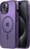 Tigowos Cellular Phone Case for iPhone 15 Plus & iPhone 14 Plus, Magnetic MIL-Grade Drop Tested, Matte Back Cover, Deep Purple......