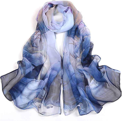 Acotavie 2 Pcs Scarfs for Women Lightweight Scarves Fashion Floral Print Shawls Holiday Gifts Scarf...