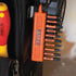 Screwdriver Bit Holder Storage Organizer – Railer 10-Hole Black and Orange Bit Holder with Carabiner - 2 Pack...