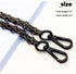 47" DIY Iron Chain Strap Handbag Chains Accessories Purse Straps Shoulder Cross Body Replacement Strap (Gun-Black)...