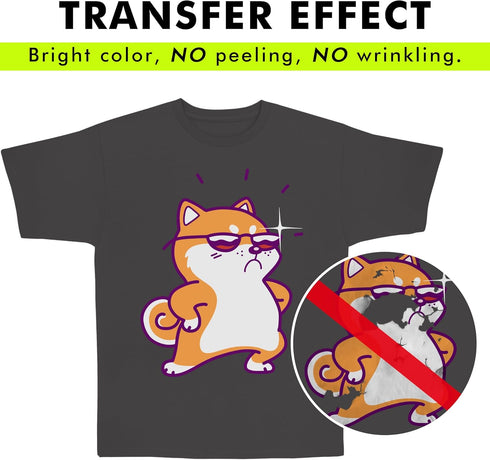 Koala Heat Transfer Paper for T-Shirts - 20 Sheets of Dark Fabric Iron-On Vinyl, 8.5"x11" Printable Heat Transfer Vinyl, Transfer Paper for Dark F...