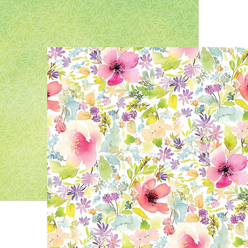 Paper House Productions 12" x 12" 9-Sheet Decorative Double Sided Paper Pack for Scrapbooking and Crafts - Joyful Spring...