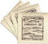 3dRose CST_58490_3 Antique Chart of Fish Fresh N Saltwater Ceramic Tile Coasters (Set of 4)...