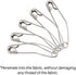 Quilting Curved Safety Pins for Quick Basting, Size 3, 100 Count...