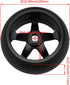 4pcs RC 5 Spoke Wheel Drift Tyre Black Wheel Rims Replacement for WL 1/28 K969 K989 P929 RC Car...