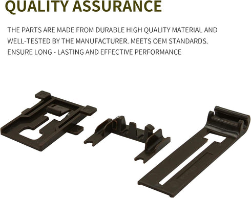 UPGRADED 8 Pack W10546503 Upper Rack Adjuster Kit High Polymer Material W10195839 W10195840 W10250160 Fits for Whirlpool Ken-more Dishwasher Top Rack Adjuster Replacement by Sikawai