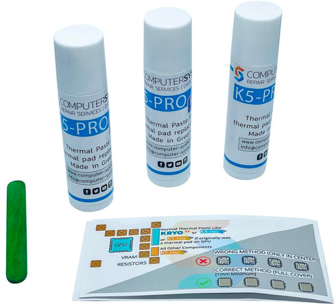 K5 PRO 3X10g 30g Viscous Thermal Paste for Thermal Pad Replacement Liquid Thermal Pad Putty Compatible with Apple iMac, Asus ROG, Acer Nitro, MSI ...