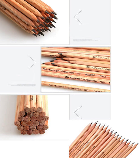 Sketch Pencil Drawing Pencil for Writing, Sketch, Shading, Artist, School Supplies Pencil, 3H - 12 pcs...