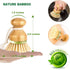Bamboo Dish Brush, Scrub Brush for Dishes Pots Pans Kitchen Sink Cast Iron Skillet Cleaning, Pack of 2...