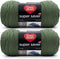 Bulk Buy: Red Heart Super Saver (2-Pack) (Medium Thyme, 7 oz Each Skein)......