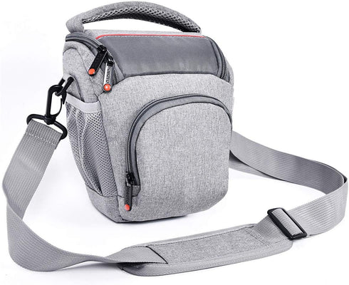 FOSOTO Compact DSLR Camera Bag Shoulder Crossbody Case Compatible for Canon EOS Rebel T6 T7 T8i T100 SL3 XTi 4000D 2000D Nikon D5600 D3400 D3500 P...