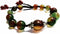 Beautiful Handmade Peacock Agate Beads Bracelet for Protection, Strength and Harmony...