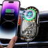 Car Phone Mount, Car Phone Mount Wireless Charger, Wireless Car Charger, Qi 15W Fast Charging Auto Clamp Mount Air Vent Phone Mount Compatible wit...
