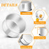 P&P CHEF 4 Inch Round Cake Pan Set of 3, Stainless Steel Round Baking Layer Pans Bakeware for Layer Birthday Cake, Fit Oven/Pots/Pressure Cooker, ...
