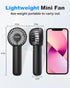 2-Pack Handheld Fan Portable Fan for Travel 3 Speeds Powerful Mini Fan Battery Operated Personal Fan USB Small Fan with Base Lanyard for Beach Tri...