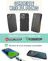 Smartish Phone Wristlet - Case Clinger - Universal iPhone Holder with Detachable Wrist Strap Loop - Black Vegan Leather......