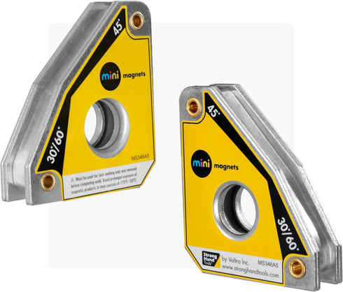 Mini Magnetic Squares, Size: 2.3”x2”x.6”, Angles: 30º/60º, 45º, 90º, light duty (Twin Set), MS346AT...