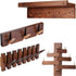 Can swing Wood Coat Rack Wall Hooks, Wood Wall hooks Made of pure solid Black Walnut, Robust, beautiful and personalized Wall mounted Rack (Swivel...