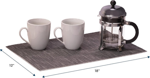S&T INC. Coffee Mat, Absorbent Bar Mat for Coffee Maker and Espresso Machine, 12 Inches x 18 Inches, House Blend Print, 1 Pack...