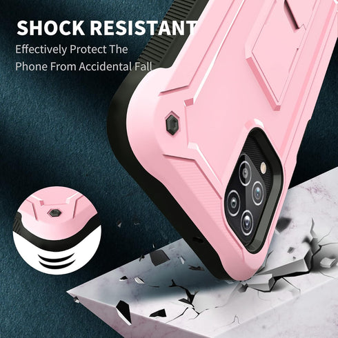 URBANITE Case for Samsung Galaxy A12 with Built-in Screen Protector, Dual Layer Shockproof Protective Phone Case, Military Grade Heavy Duty Cover ...