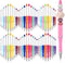 60 Pieces Plastic Beadable Pen Bead Ballpoint Pen Black Ink Beaded Pens for Kids Students Presents Office School Supplies (Candy Color,Classic)...