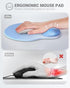 Ergonomic Mouse Pad Wrist Support, Comfortable Mouse Pad Wrist Rest, Relieve Wrist Pain Gel Mouse pad, Non-Slip Rubber Base Mousepad for Laptop, C...