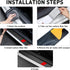 Door Sill Protector for Dodge Charger Challenger Durango Accessories Door Entry Guard Sill Protector with Plastic Scraper Carbon Fiber Leather Thr...