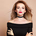 Black Velvet Ribbon Choker Necklace for Women, Gothic Jewelry, Halloween Birthday Party Cosplay, Wide 3/4 inch (2cm)...