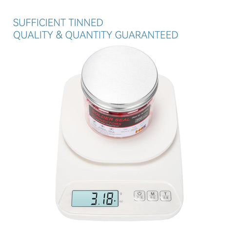 HKS 200 PCS Solder Seal Wire Connectors - Red 22-18 AWG - Heat Shrink Solder Butt Connectors - Automotive Marine Boat Crimp - Waterproof and Insul...