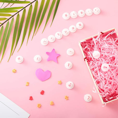 Set of 36 Polymer Clay Cutters for Earring Mini Clay Cutters for Polymer Clay Jewelry Small Clay Cutters Plastic Clay Molds Pottery Tools for Jewe...