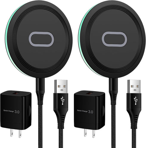 Samsung S24 Wireless Charger Fast Charging Pad for Samsung Galaxy S24 Ultra S23 FE S22 S21 S20,15W Wireless Charger Station + QC3.0 Adapter for iP...