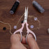 3.6 inch Small Precision Scissors, Sewing scissors with leather sheath cover,Small Stainless Steel craft tools,sewing supplies,Needlework Threadin...